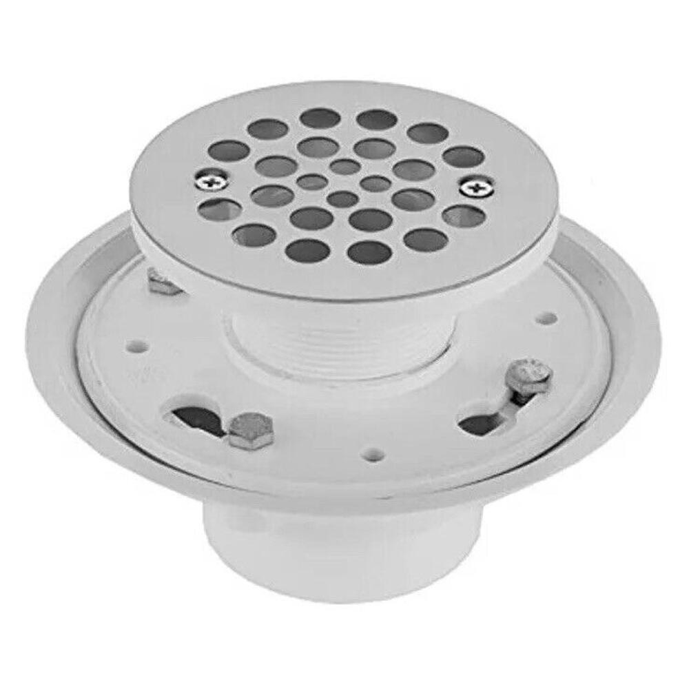 JALCO Complete Round Shower Drain 86563-PCH Polished Chrome 4.25” Width $258 NEW